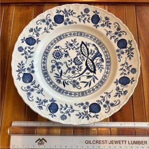 Enoch Wedgewood Tunstall Ltd. Blue Heritage/Onion 10” Dinner Plate